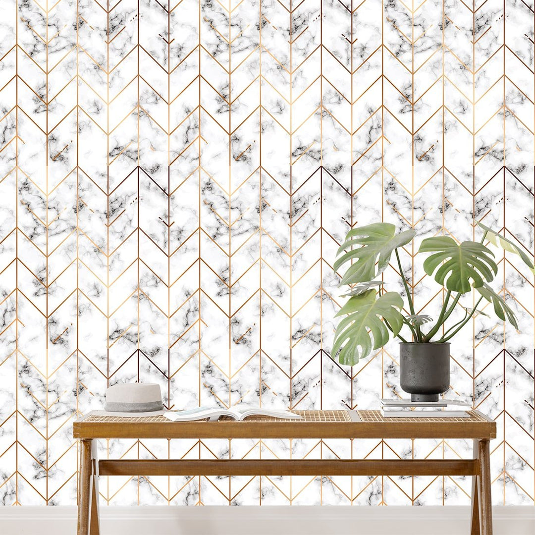 Marble Tile Texture Stone Wallpaper for Living Room Wall Decoration