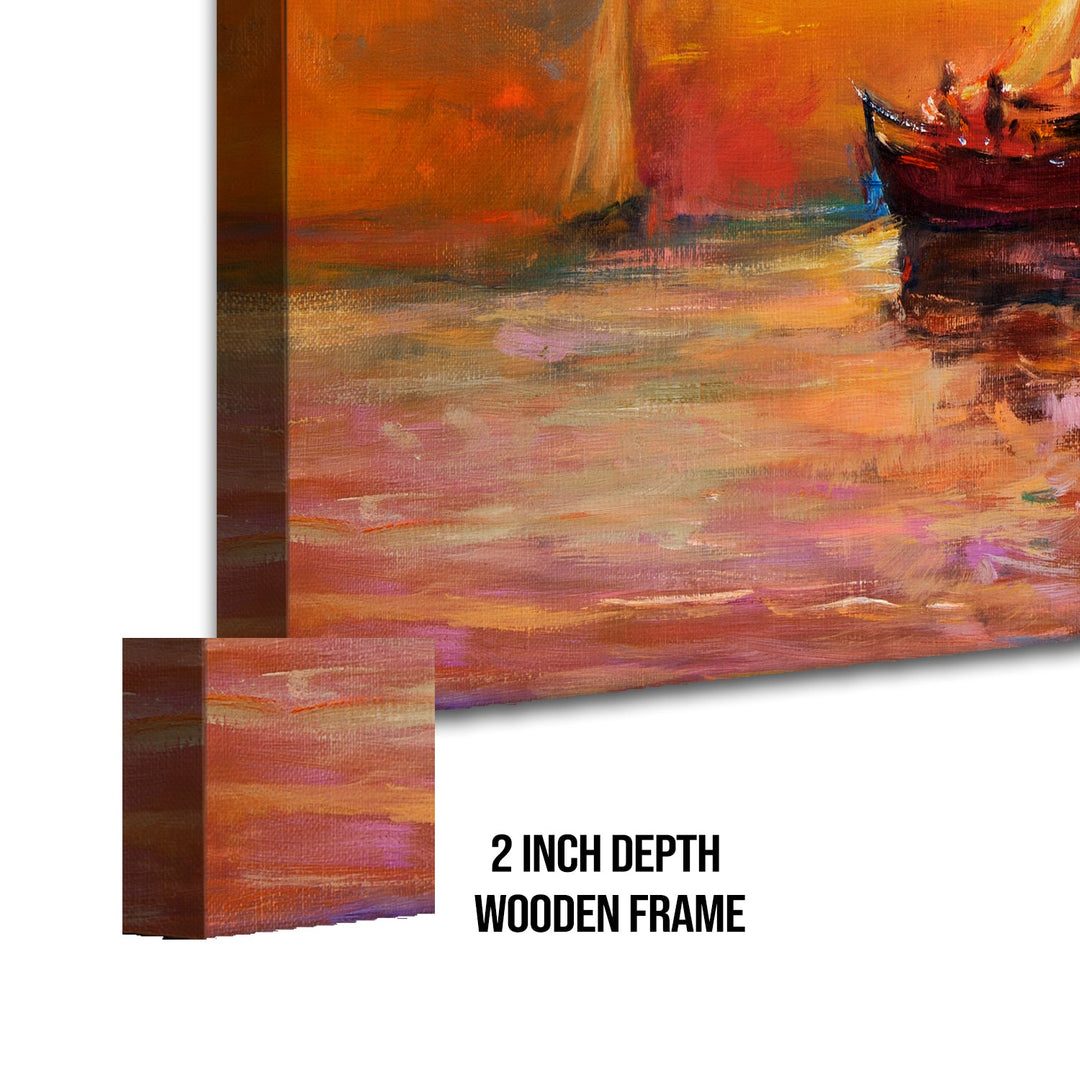 Mesmerising Landscapes Art Large Canvas Paintings. Framed Digital Reprints of Famous and Vibrant Artwork (LDWA14)