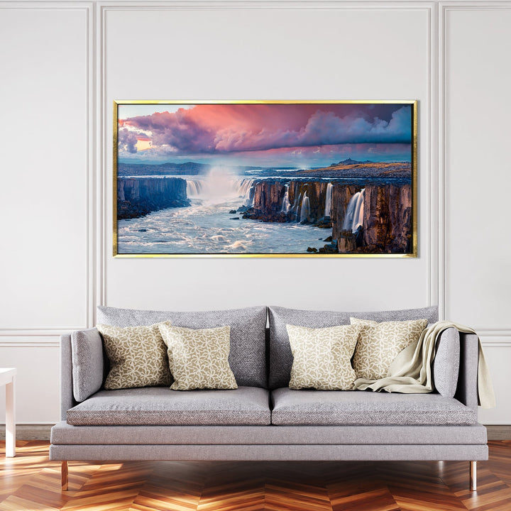 Mesmerising Landscapes Art Large Canvas Paintings. Framed Digital Reprints of Famous and Vibrant Artwork (LDWA17).