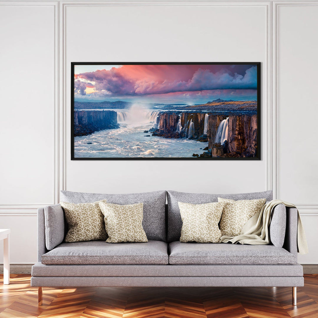 Mesmerising Landscapes Art Large Canvas Paintings. Framed Digital Reprints of Famous and Vibrant Artwork (LDWA17).