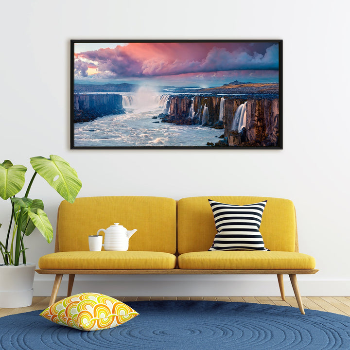 Mesmerising Landscapes Art Large Canvas Paintings. Framed Digital Reprints of Famous and Vibrant Artwork (LDWA17).