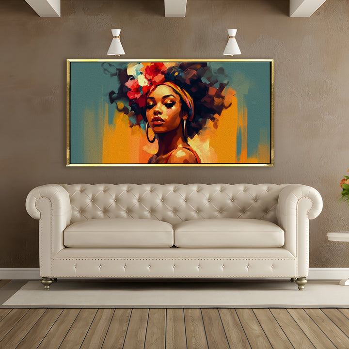 Modern Art Large Canvas Paintings. Framed Digital Reprints of Famous and Vibrant Artwork (MAWA01)
