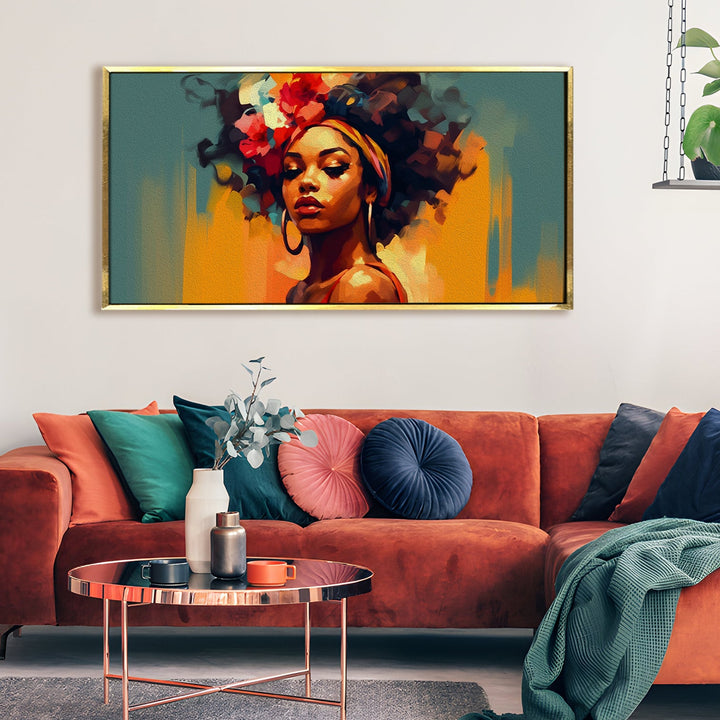 Modern Art Large Canvas Paintings. Framed Digital Reprints of Famous and Vibrant Artwork (MAWA01)