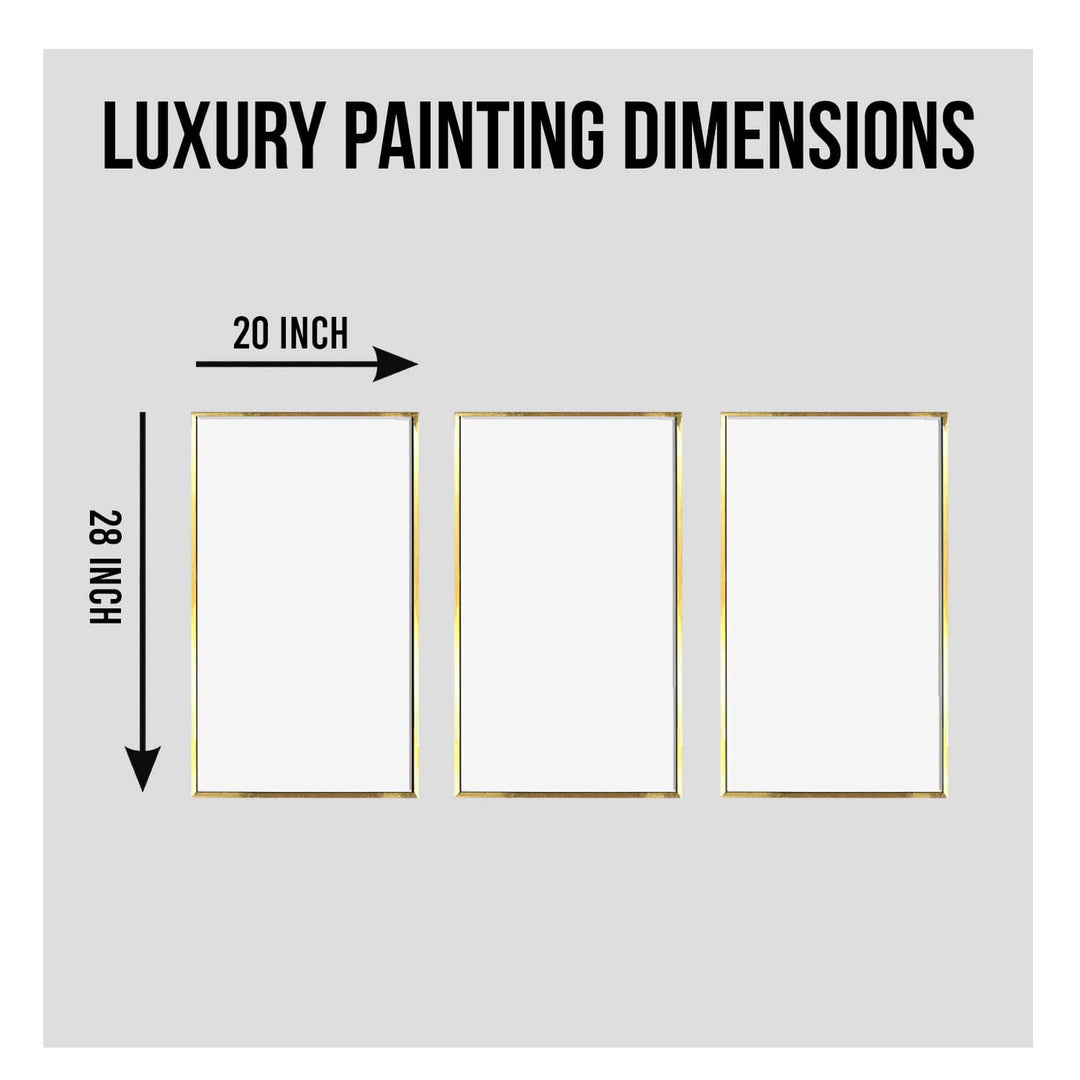 Modern gold and gray abstract world map Wall Art For Living Room Wall decoration