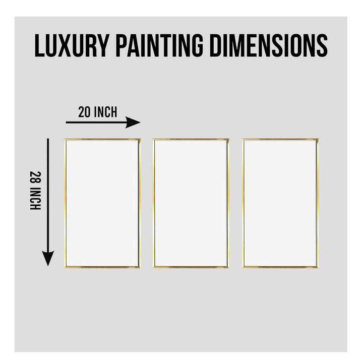 Modern gold and gray abstract world map Wall Art For Living Room Wall decoration