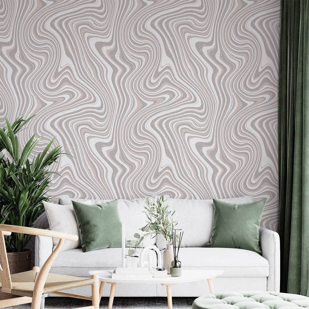 Multicolor Line Stone Wallpaper For Home and Office Wall Decoration