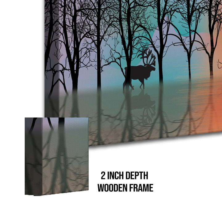 Nature Vastu Canvas Painting Framed for Living Room Wall Decoration