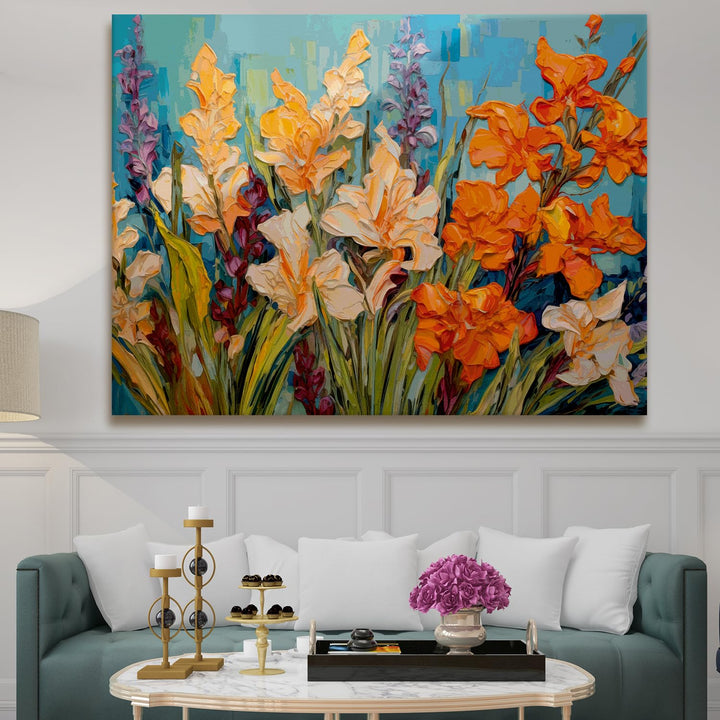 PAPER PLANE DESIGN Canvas Floral Wall Art: A Symphony of Nature's Elegance Large Size Canvas Framed Paintings For Living Room, Office, Home Decor. (FLWA06)