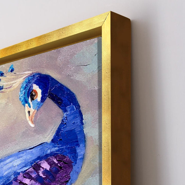 Peacock Vastu Canvas Painting Framed For Bedroom Wall Decoration