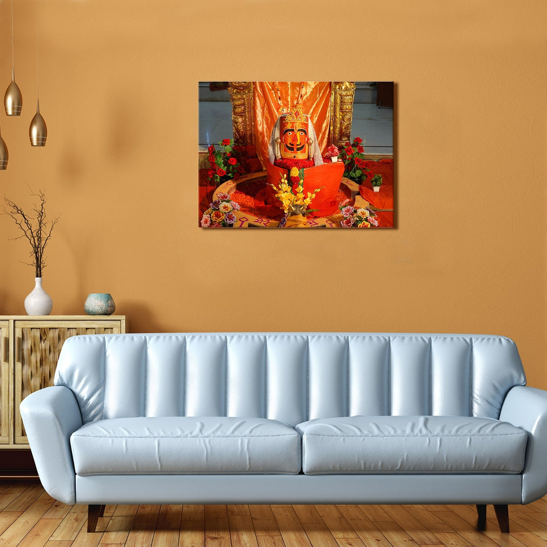 Shivling as Salasar Balaji Canvas Painting frame For Home and office Wall Decoration