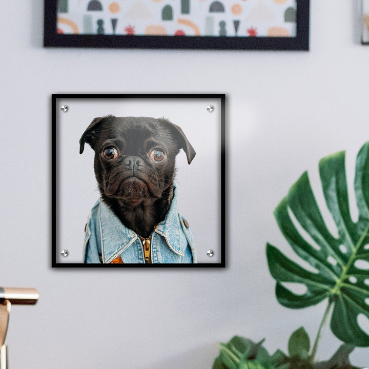 Transparent Acrylic Square Wall Photo Frame for Birthday & Anniversary Gift