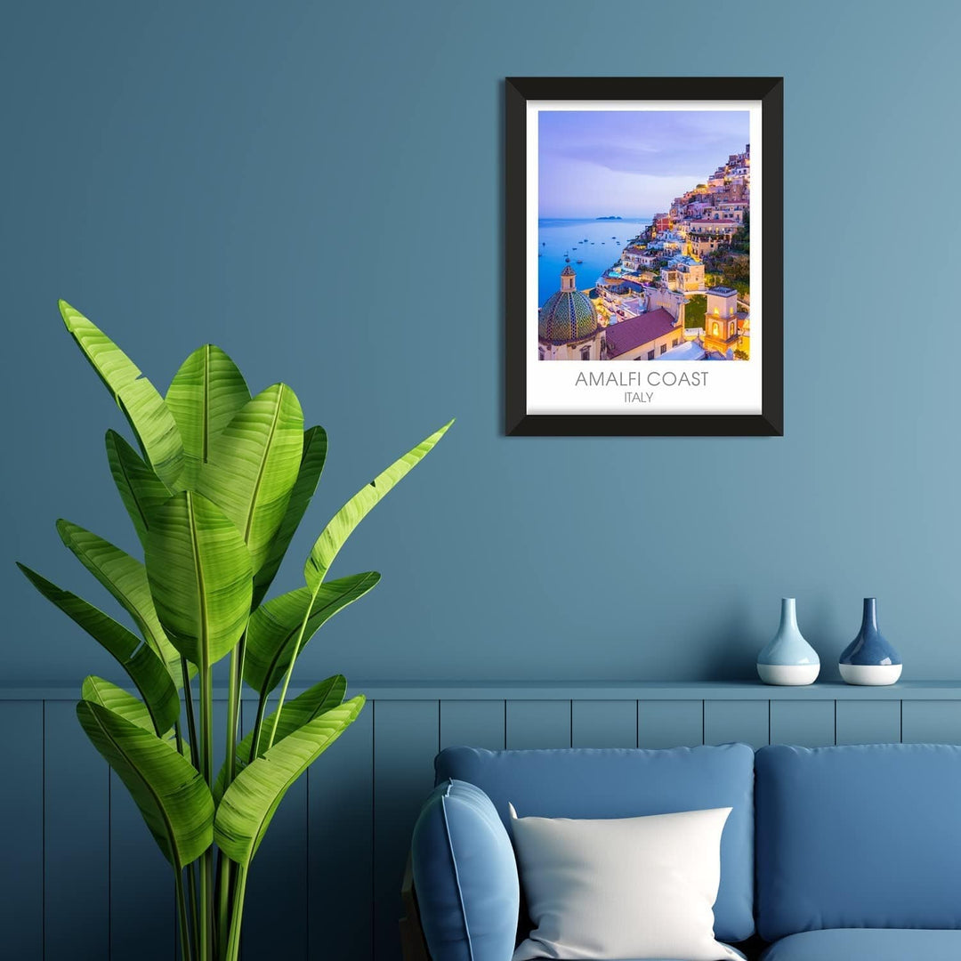 Travel Wall Decor Poster Framed Paintings for Living Room and Office Wall Decoration.