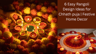6 Easy Rangoli Design Ideas for Chhath puja | Festive Home Decor
