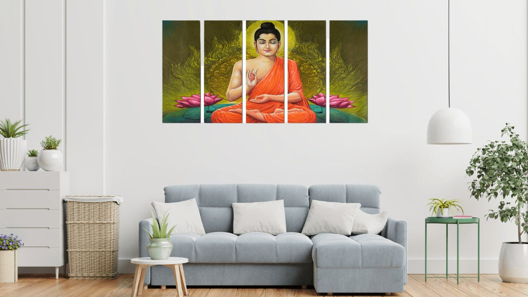 Is Buddha Canvas Painting Good for Living Room? - Paper Plane Design