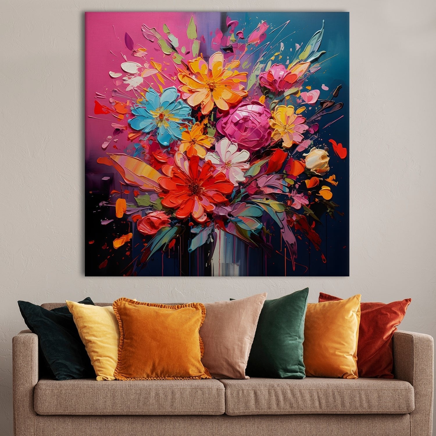 Floral and botanical canvas wall art by Paper Plane Design