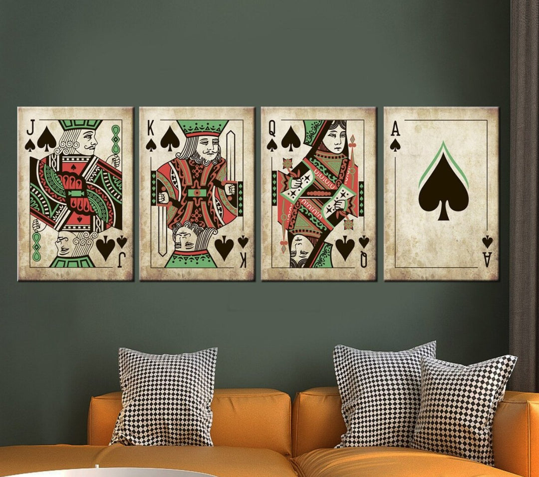 Gaming and Poker Room Wall Art – Paper Plane Design