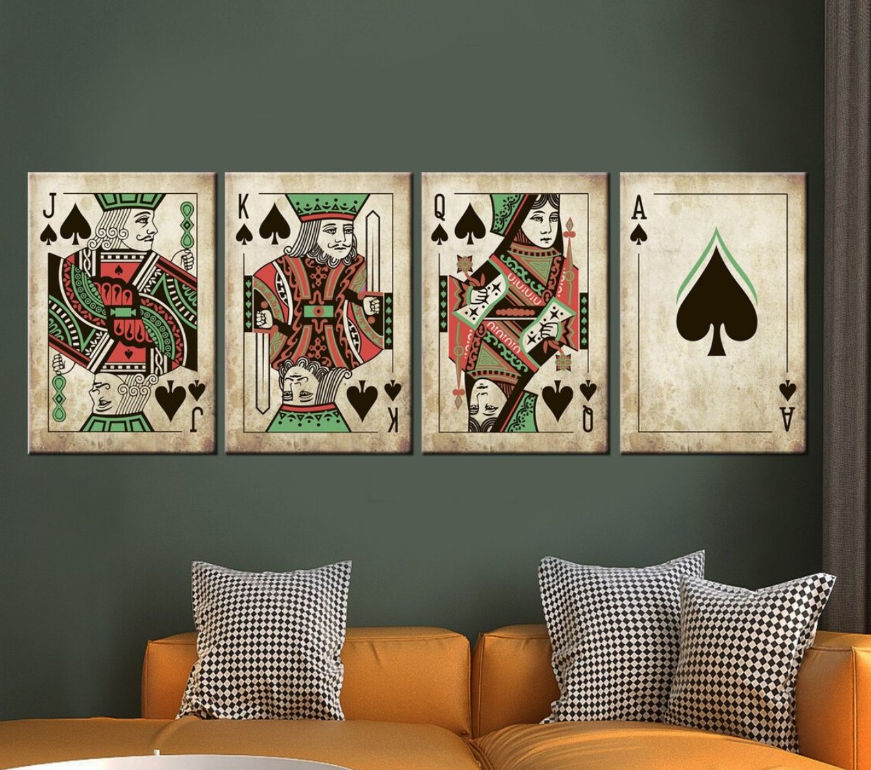 Gaming and Poker Room Wall Art – Paper Plane Design