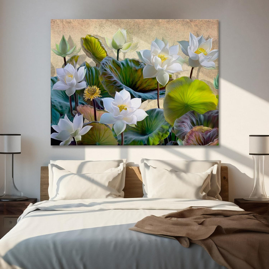 PAPER PLANE DESIGN Canvas Floral Wall Art: A Symphony of Nature&