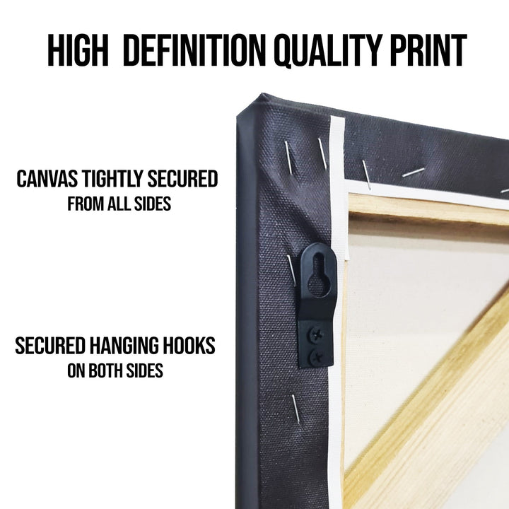 Radha Krishna Divine Harmony Wall Art | HD Canvas Print Gallery Wrap Painting | Ready to Hang | Perfect for Pooja Room & Office Décor (RKWA22)