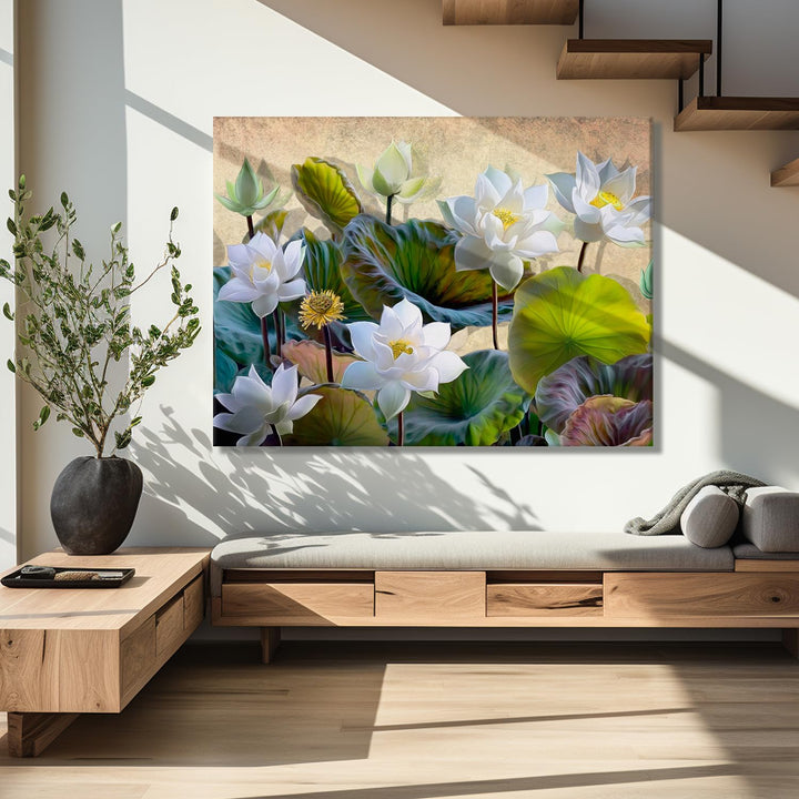 PAPER PLANE DESIGN Canvas Floral Wall Art: A Symphony of Nature&
