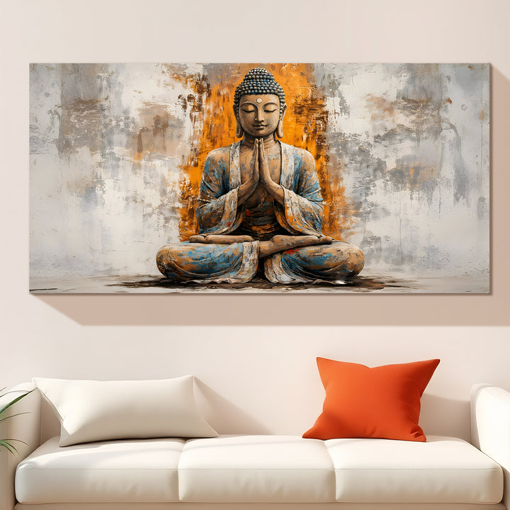 Serene Retreat: Lord Buddha Wall Art Paintings for Bedroom Decor ...