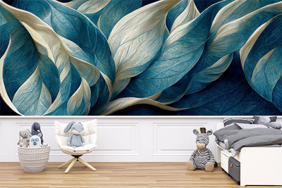 Custom 3D Topical leaves Wallpaper Murals For living Room