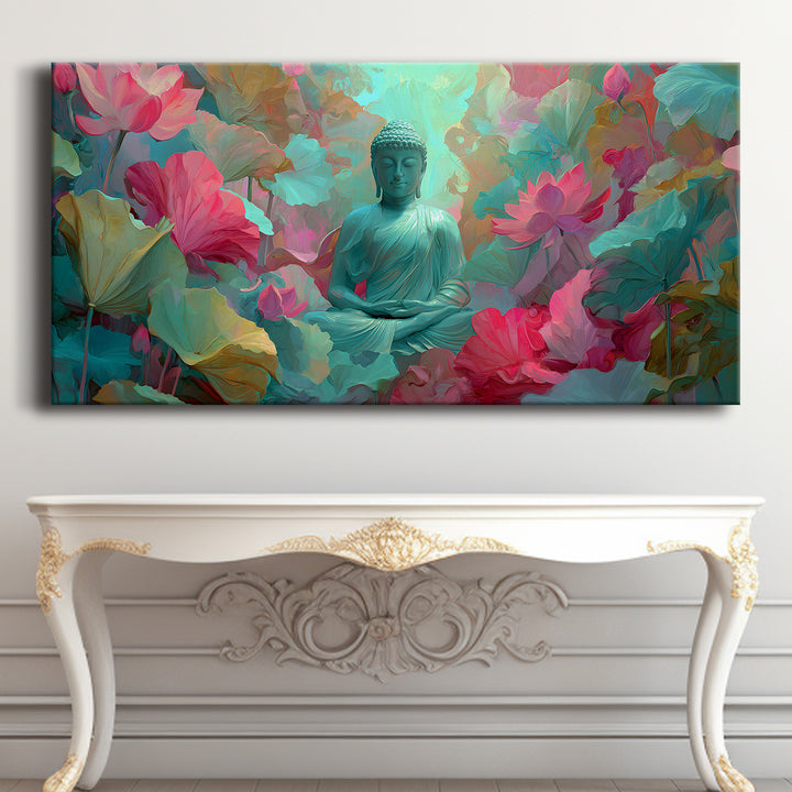 Serene Retreat: Lord Buddha Wall Art Paintings for Bedroom Decor ...