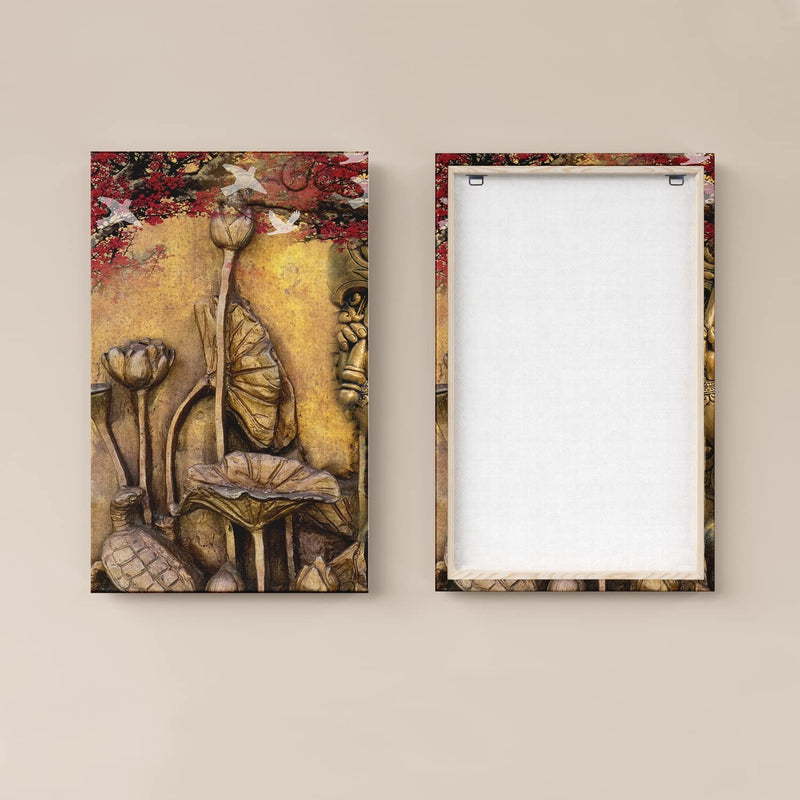 Lord Ganesha Canvas Painting For Living Room