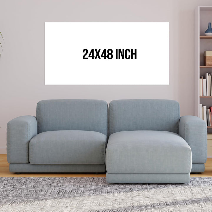 Seven Running Horses Wall Painting – Symbol of Prosperity, Success & Positive Energy | Premium Vastu Artwork for Home & Office Decor | HD Canvas Print (24 Inch x 48 Inch) (VAWA78)