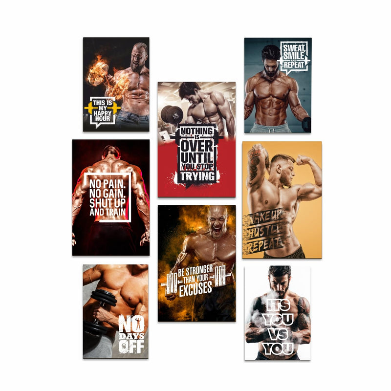 Framed Motivational Posters Quotes Large Size for Gym