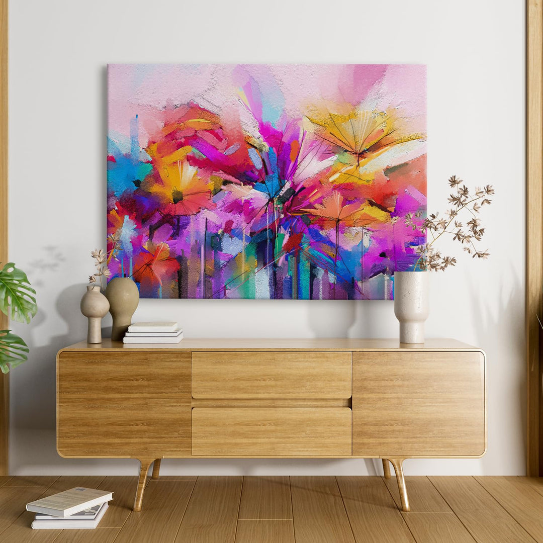 PAPER PLANE DESIGN Canvas Floral Wall Art: A Symphony of Nature&