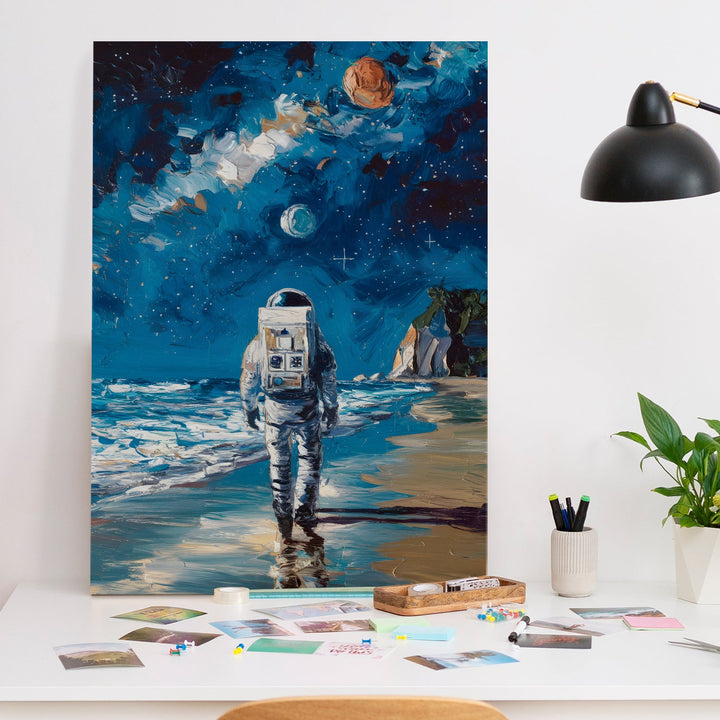 Earthbound Voyager Wall Art Painting, HD Canvas Print, Framed, Ready to Hang. (POMWA191)