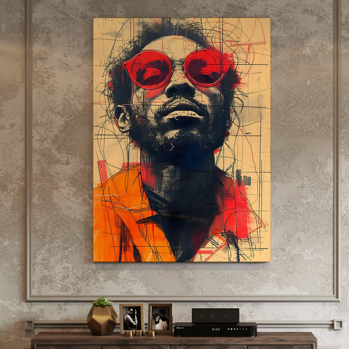 Streetside Icon Wall Art Painting, HD Canvas Print, Framed, Ready to Hang. (POMWA307)