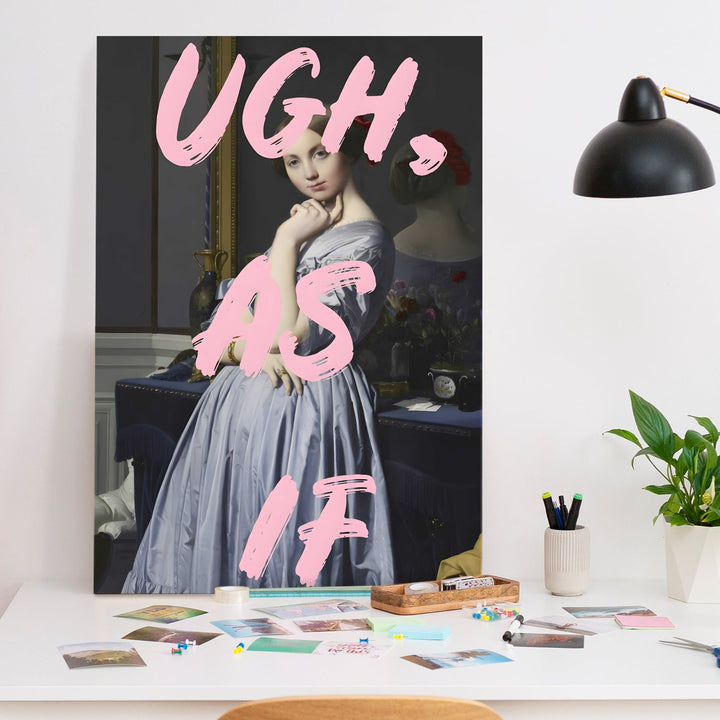 Pastel Snark Wall Art Painting, HD Canvas Print, Framed, Ready to Hang. (POMWA297)