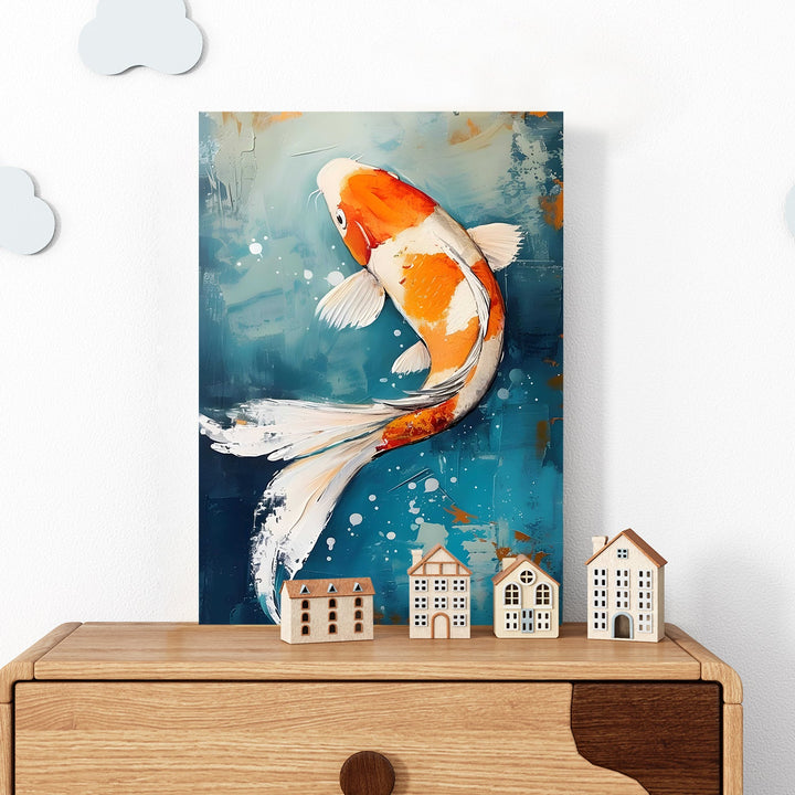Ripples of Fortune Wall Art Painting, HD Canvas Print, Framed, Ready to Hang. (ABMWA103)