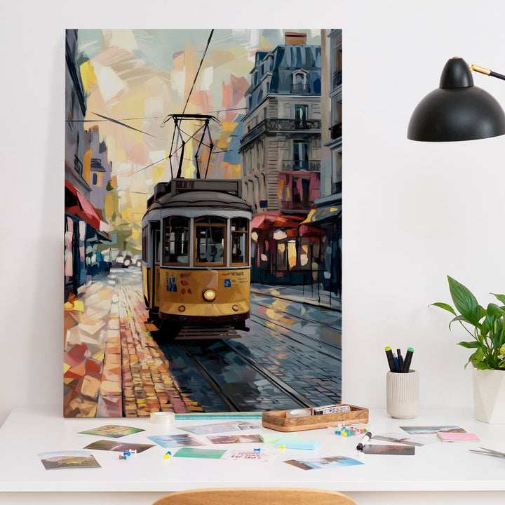 Parisian Pulse Wall Art Painting, HD Canvas Print, Framed, Ready to Hang. (POMWA184)
