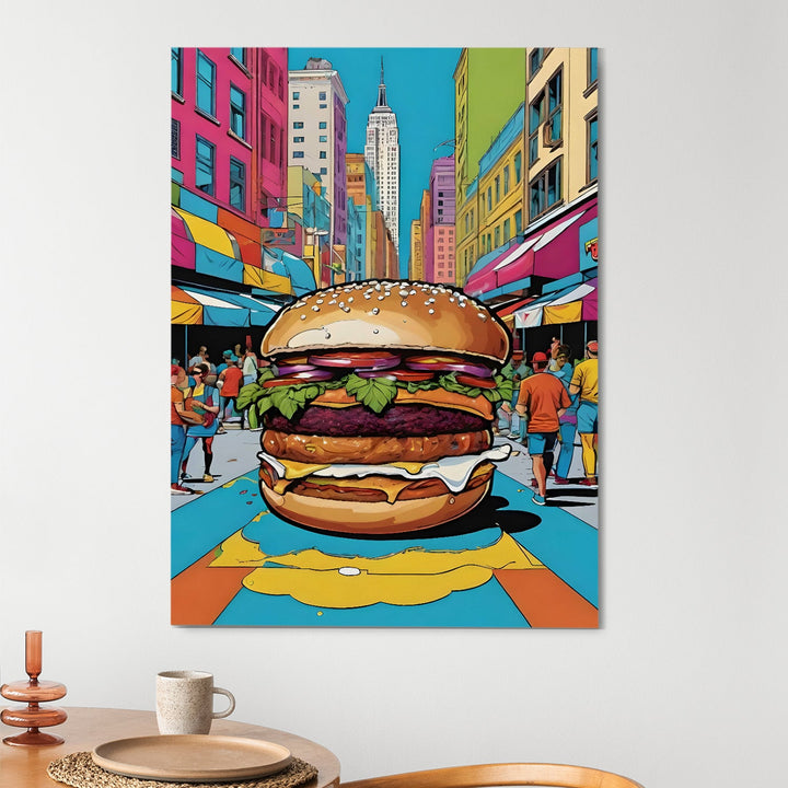 Pop-Bite Culture Wall Art Painting, HD Canvas Print, Framed, Ready to Hang. (POMWA257)