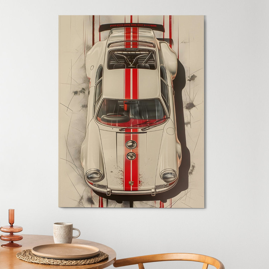 Vintage Vibes Wall Art Painting, HD Canvas Print, Framed, Ready to Hang. (POMWA216)