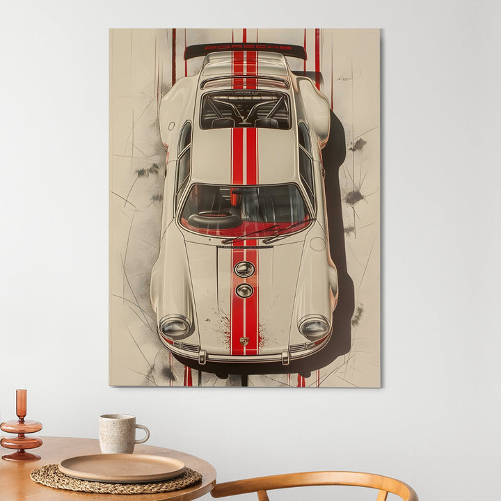 Vintage Vibes Wall Art Painting, HD Canvas Print, Framed, Ready to Hang. (POMWA216)