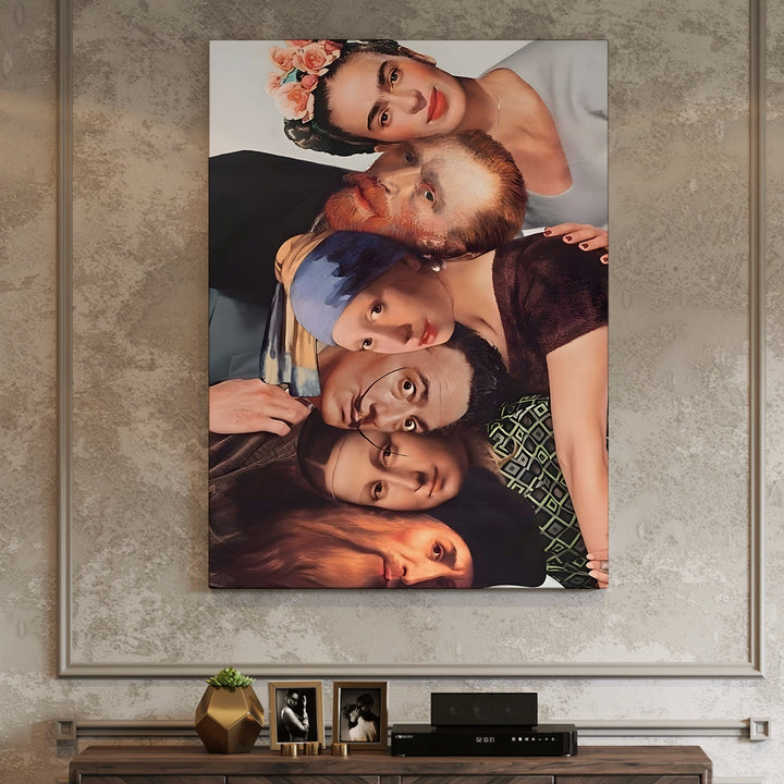 The Timeless Selfie Wall Art Painting, HD Canvas Print, Framed, Ready to Hang. (POMWA312)