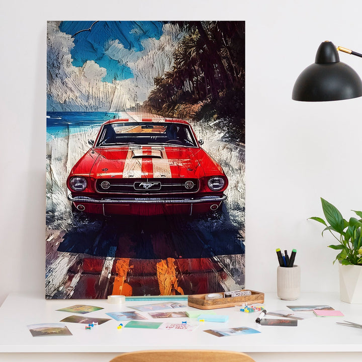 Coastal Muscle Wall Painting, HD Canvas Print, Framed, Ready to Hang. (POMWA205)