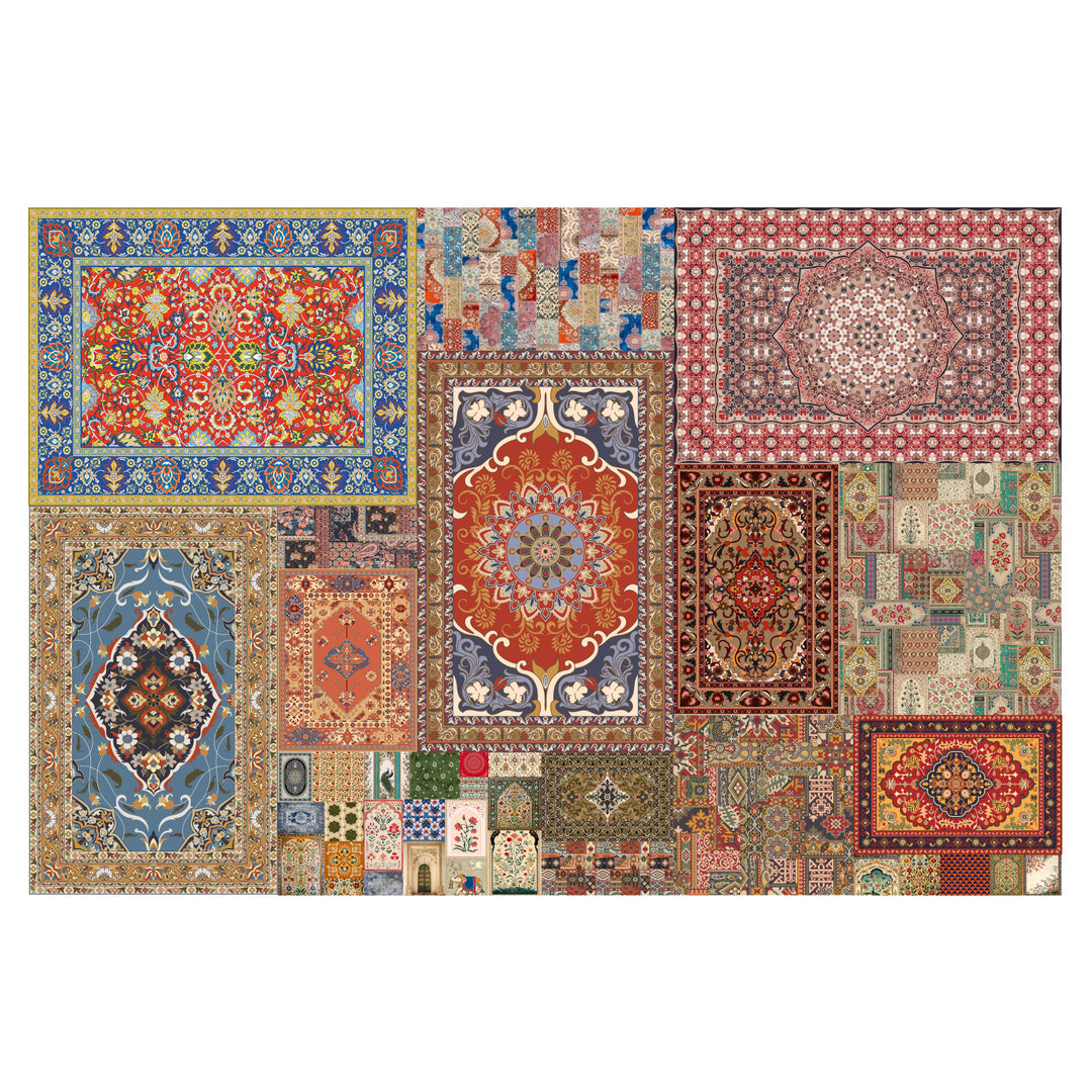 The Royal Weave – Heritage Rug Collage Wallpaper. (PATCH002)