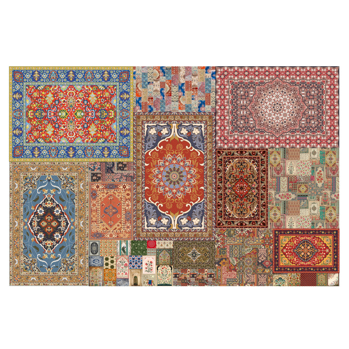 The Royal Weave – Heritage Rug Collage Wallpaper. (PATCH002)