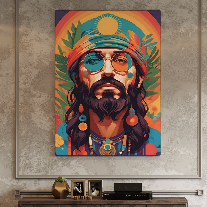 The Mystic Wanderer Wall Art Painting, HD Canvas Print, Framed, Ready to Hang. (POMWA264)