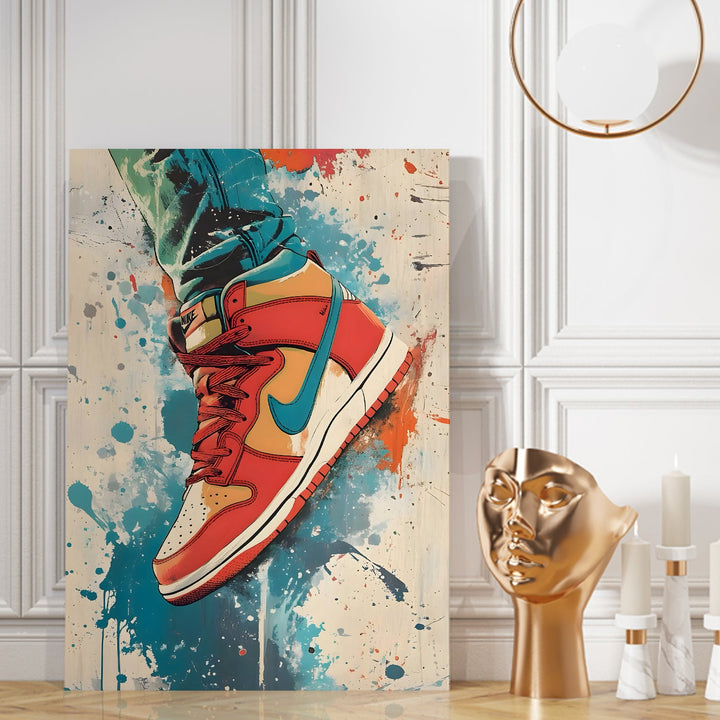Graffiti Sole Wall Art Painting, HD Canvas Print, Framed, Ready to Hang. (POMWA281)