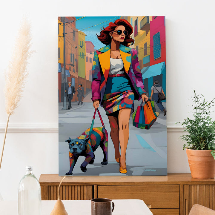 City Strut Wall Art Painting, HD Canvas Print, Framed, Ready to Hang. (POMWA241)