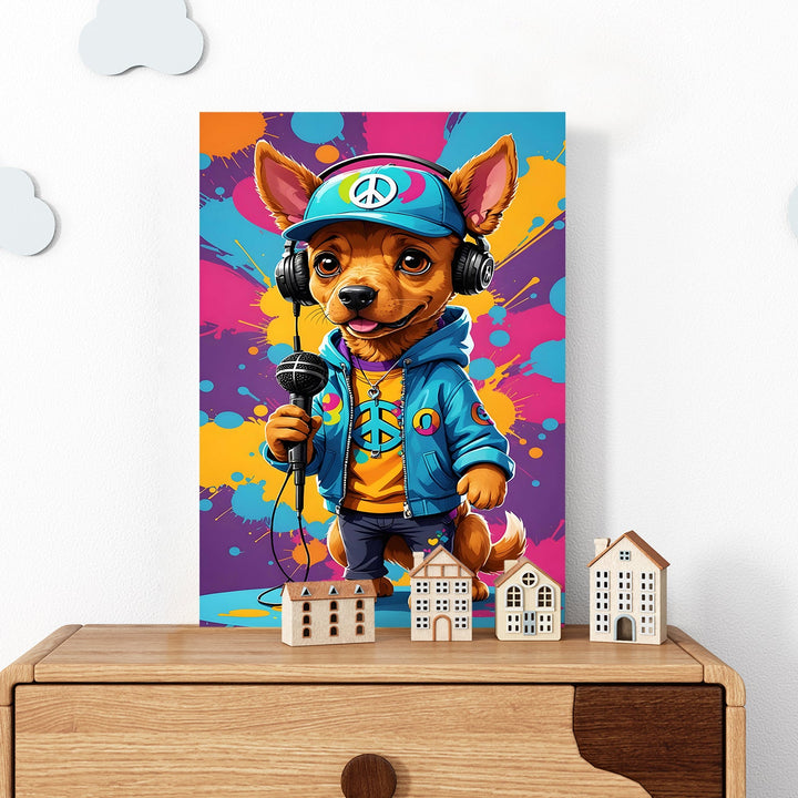 Rap Star Rover Wall Art Painting, HD Canvas Print, Framed, Ready to Hang. (POMWA275)