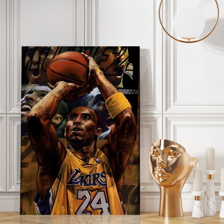 The Mamba Legacy Wall Art Painting, HD Canvas Print, Framed, Ready to Hang. (POMWA287)