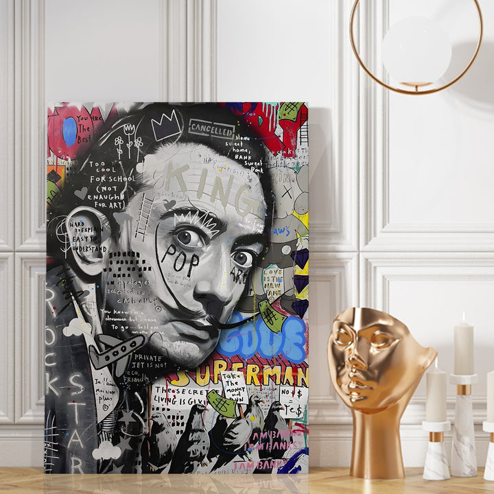Dalí Rewired Wall Art Painting, HD Canvas Print, Framed, Ready to Hang. (POMWA271)