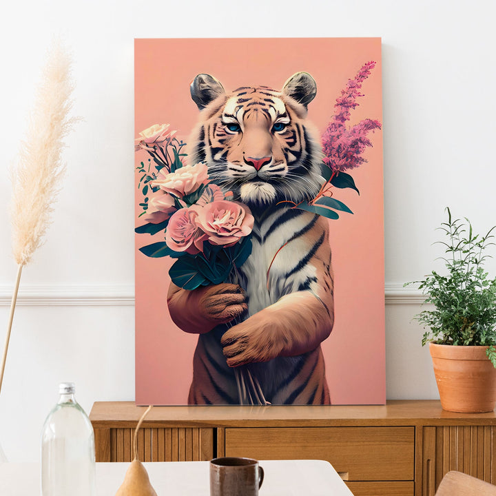 Tamed by Love Wall Art Painting, HD Canvas Print, Framed, Ready to Hang. (POMWA164)